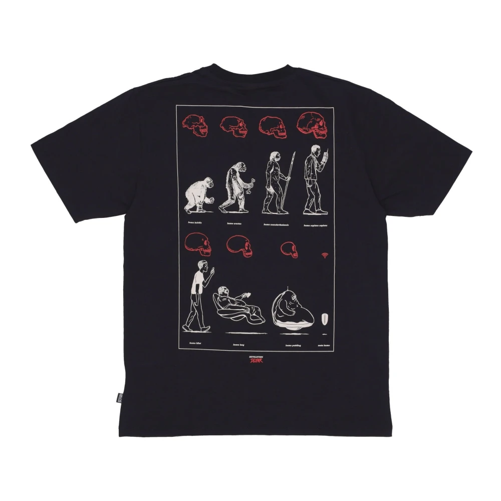 Dolly Noire Zwarte Crew Neck Tee met Logo Black Heren