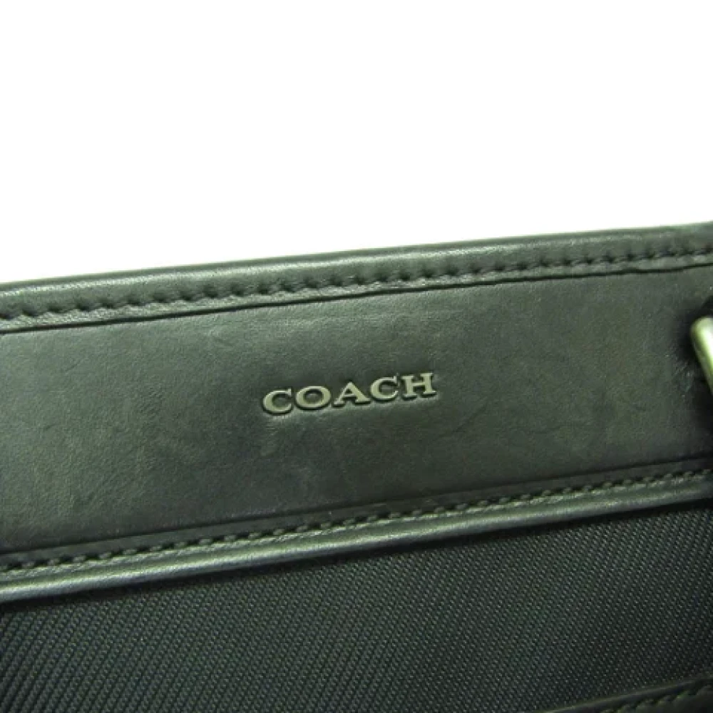 Coach Pre-owned Canvas handbags Black Heren