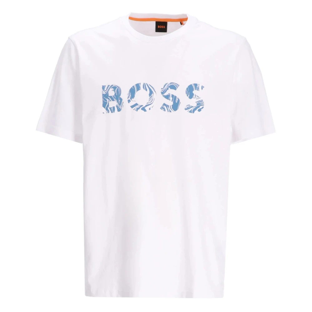 Hugo Boss Ocean T-shirt 100% Katoen White Heren