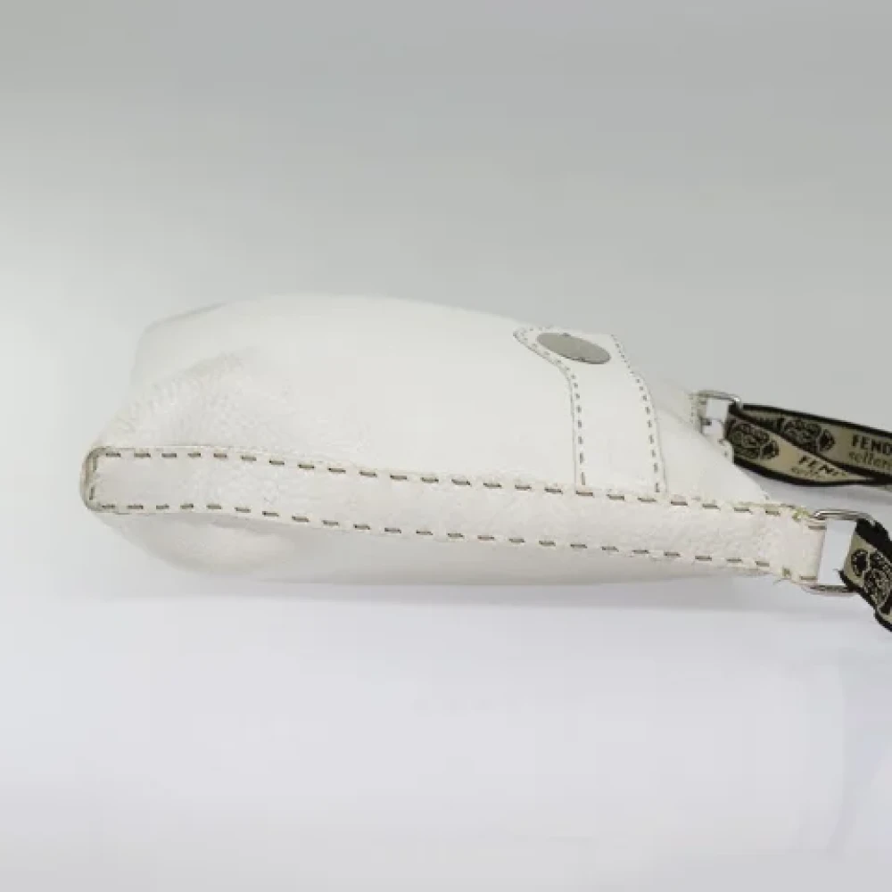 Fendi Vintage Pre-owned Leather fendi-bags Gray Dames