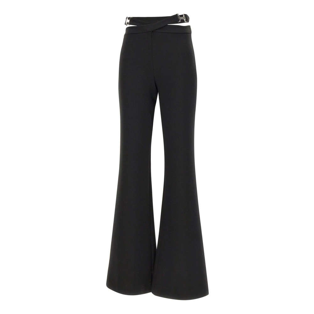 Iceberg Zwarte Stretch Crepe Broek Slim Fit Black Dames