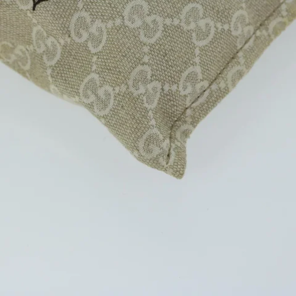 Gucci Vintage Pre-owned Canvas pouches Beige Dames