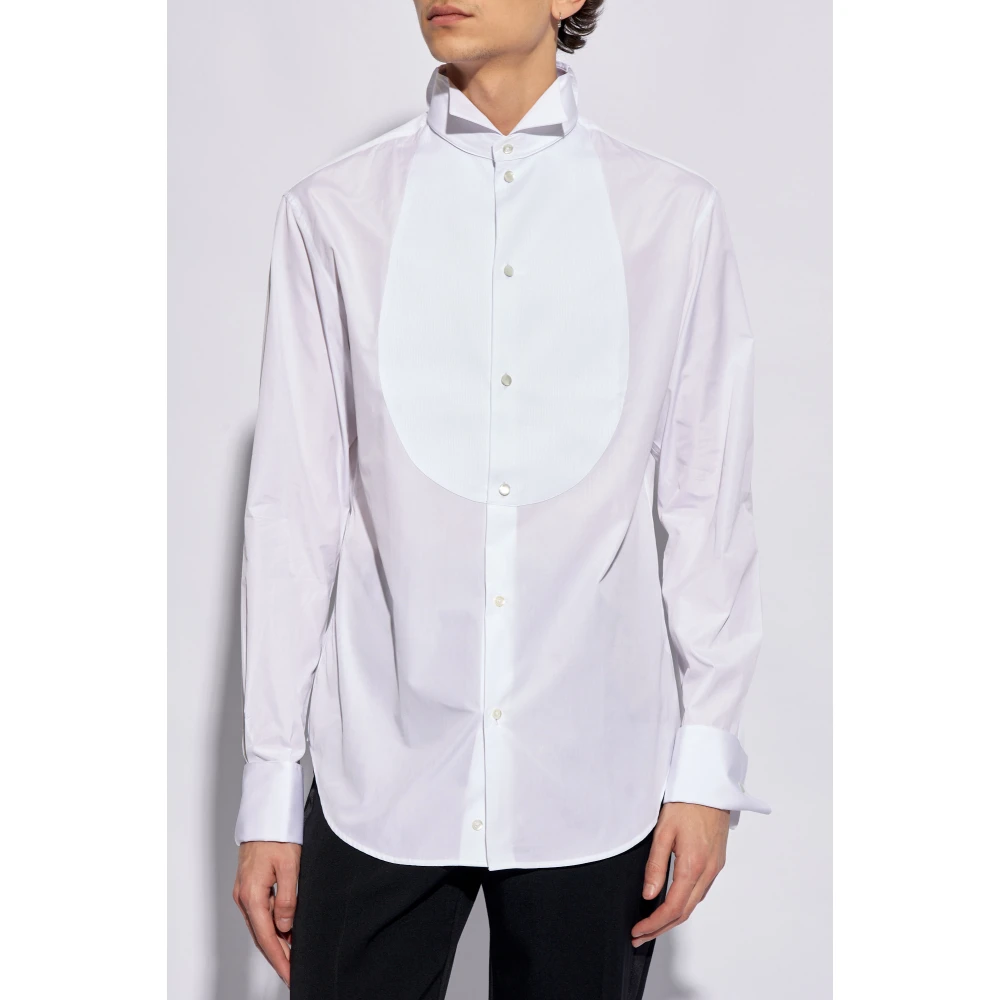 Emporio Armani Katoenen shirt White Heren