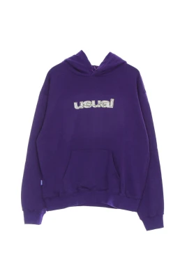 Lila Spräckt Hoodie Lättvikts Sweatshirt
