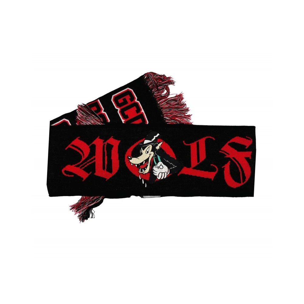 Gcds Zwarte herensjaal 100% acryl Multicolor Heren