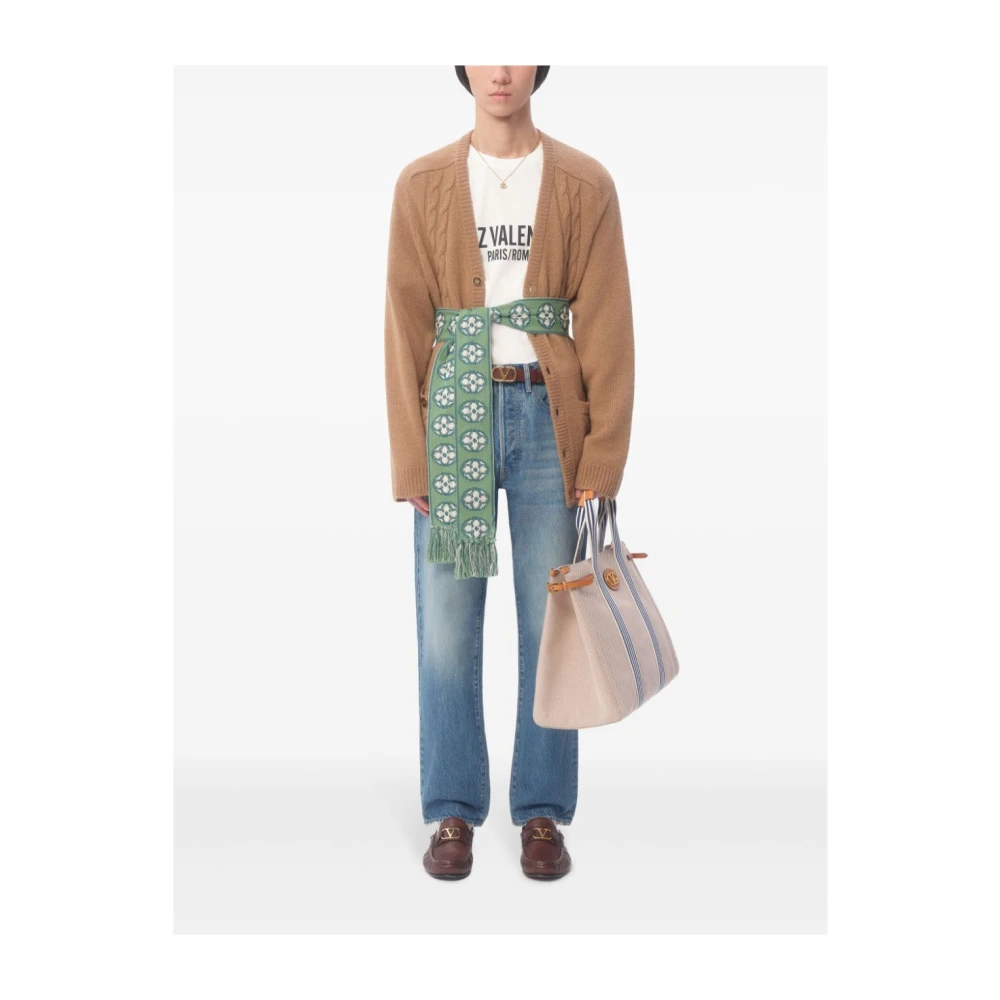 Valentino Garavani Blauwe Straight Cut Jeans Blue Heren