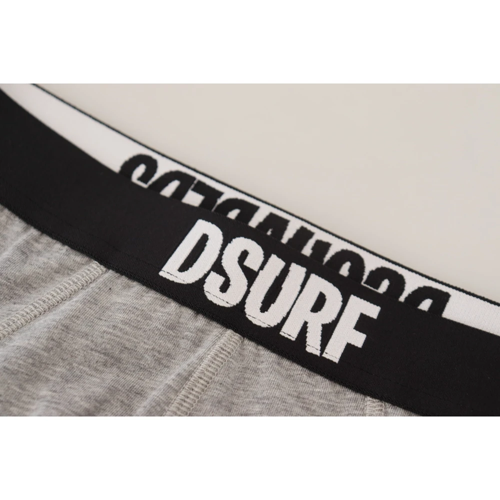 Dsquared2 Grijze Katoenen Stretch Briefs Gray Heren