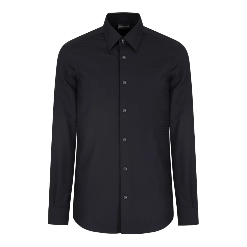 Emporio Armani Hombre Negro Camisas, Talla: S