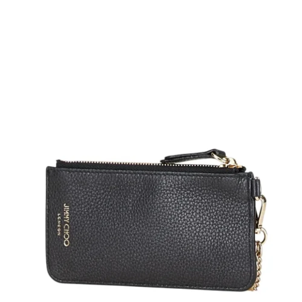 Jimmy Choo Pre-owned Leather wallets Black Dames
