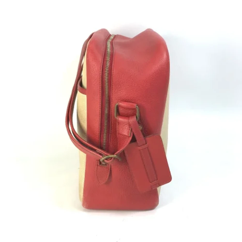 Hermès Vintage Pre-owned Fabric shoulder-bags Beige Dames