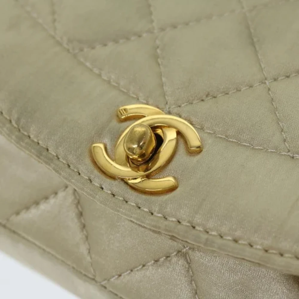 Chanel Vintage Pre-owned Silk chanel-bags Beige Dames