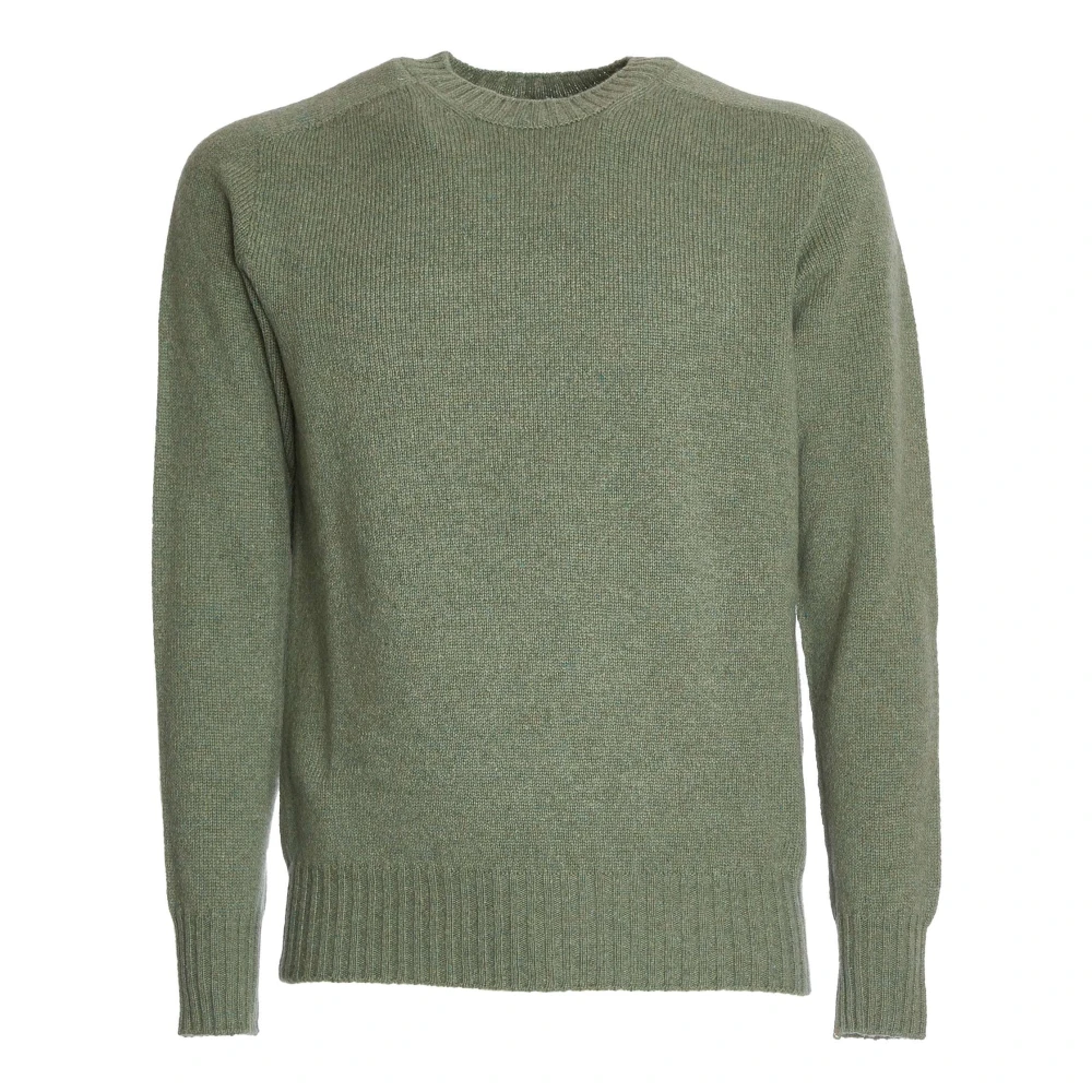 Malo Luxe Groene Crew Neck Sweater Green Heren