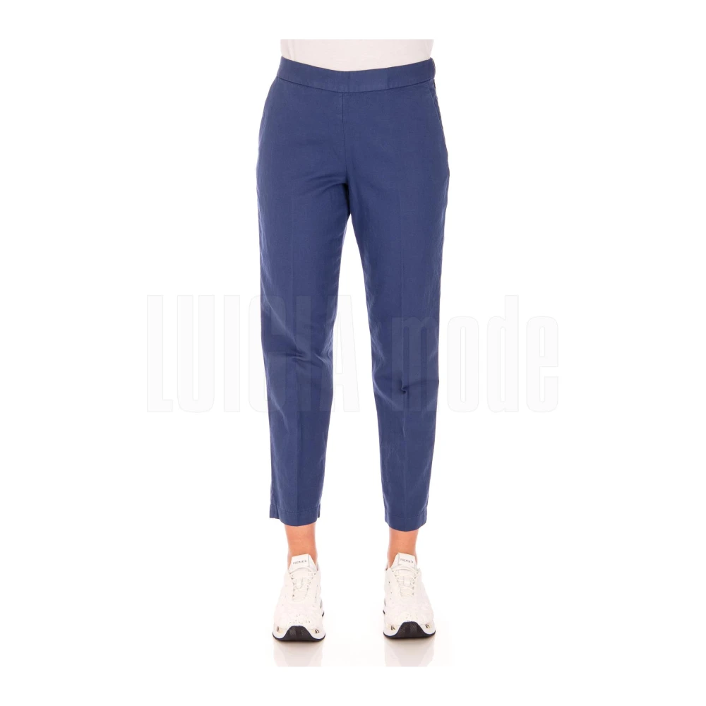 Aspesi Cropped Broek Blue Dames