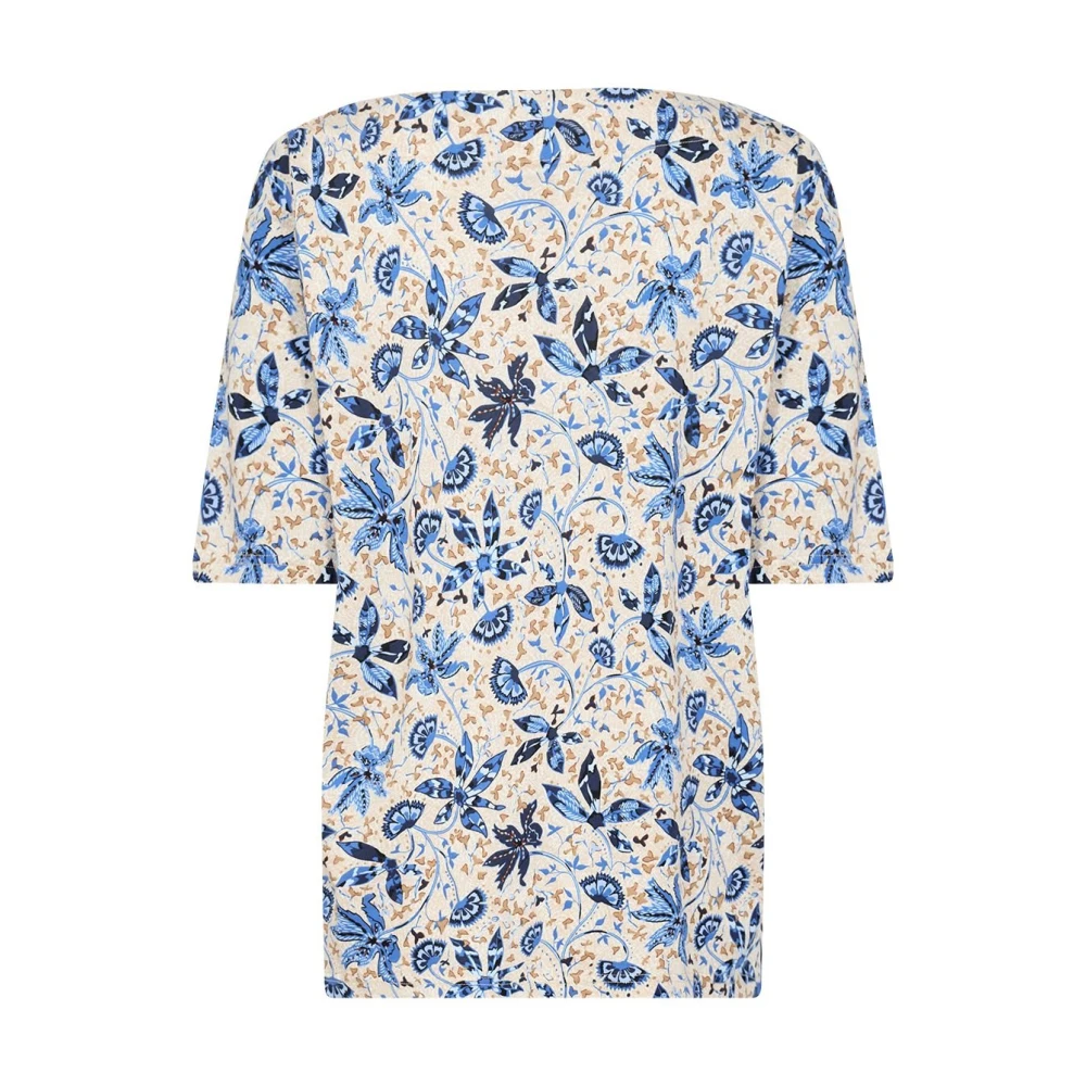 Soyaconcept Blauw Bloemenprint Shirt Blue Dames