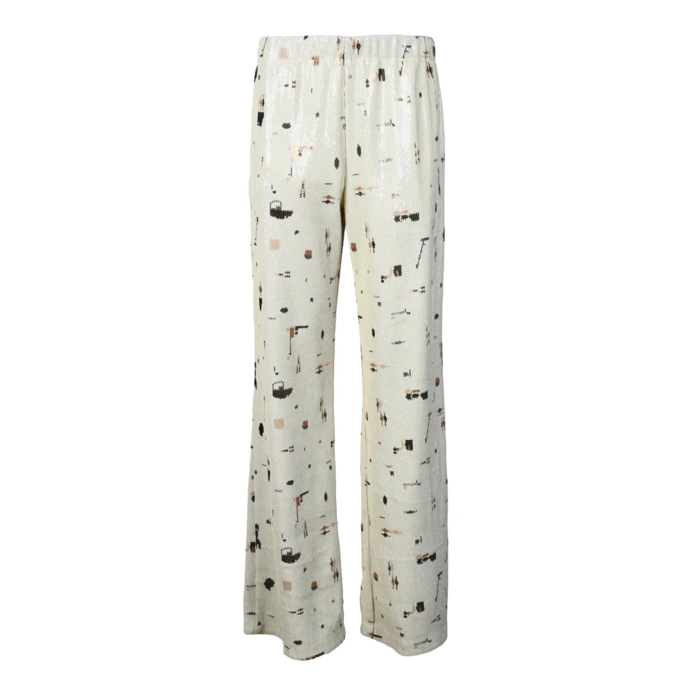 Alysi Polyester Broek White Dames