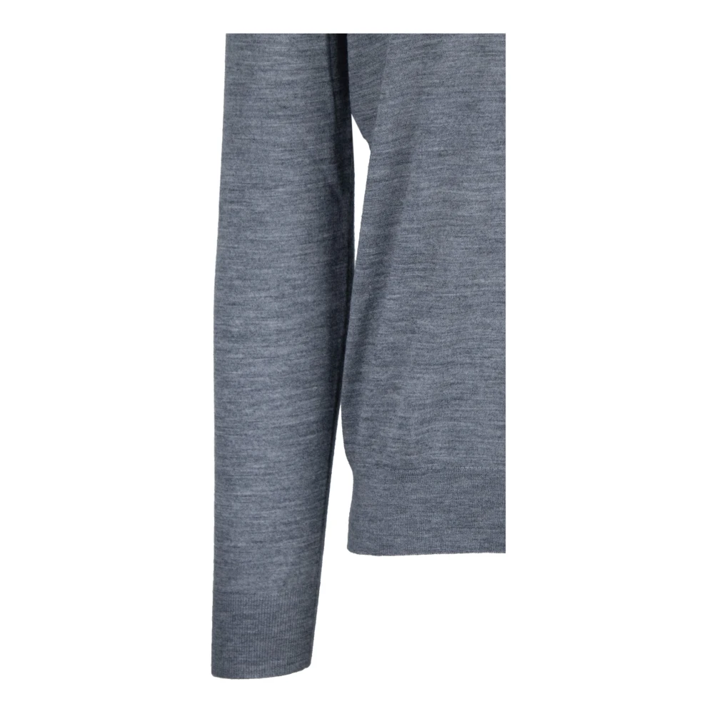 Burberry Geruite Wollen Trui voor Dames Gray Dames