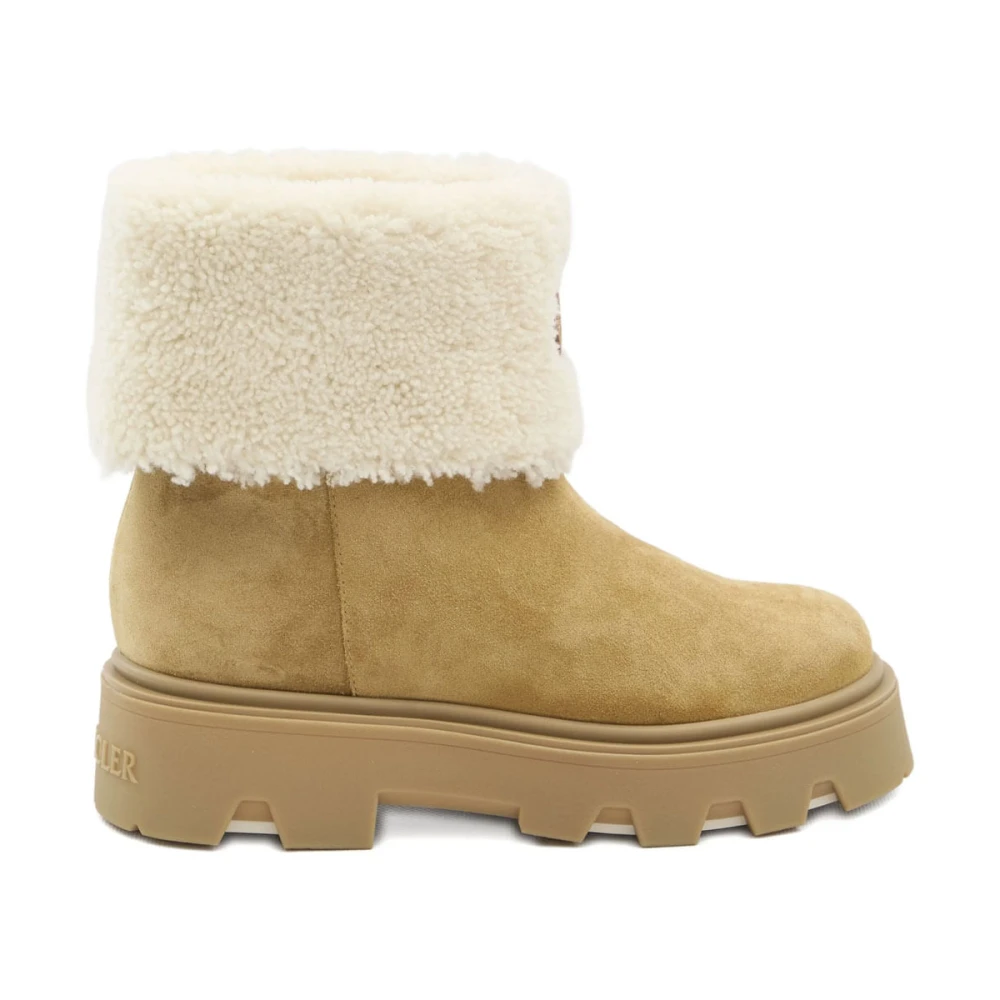 Moncler Women's Brown Winter Boots, 7 Uk, Aurea Mid Ankle Boots