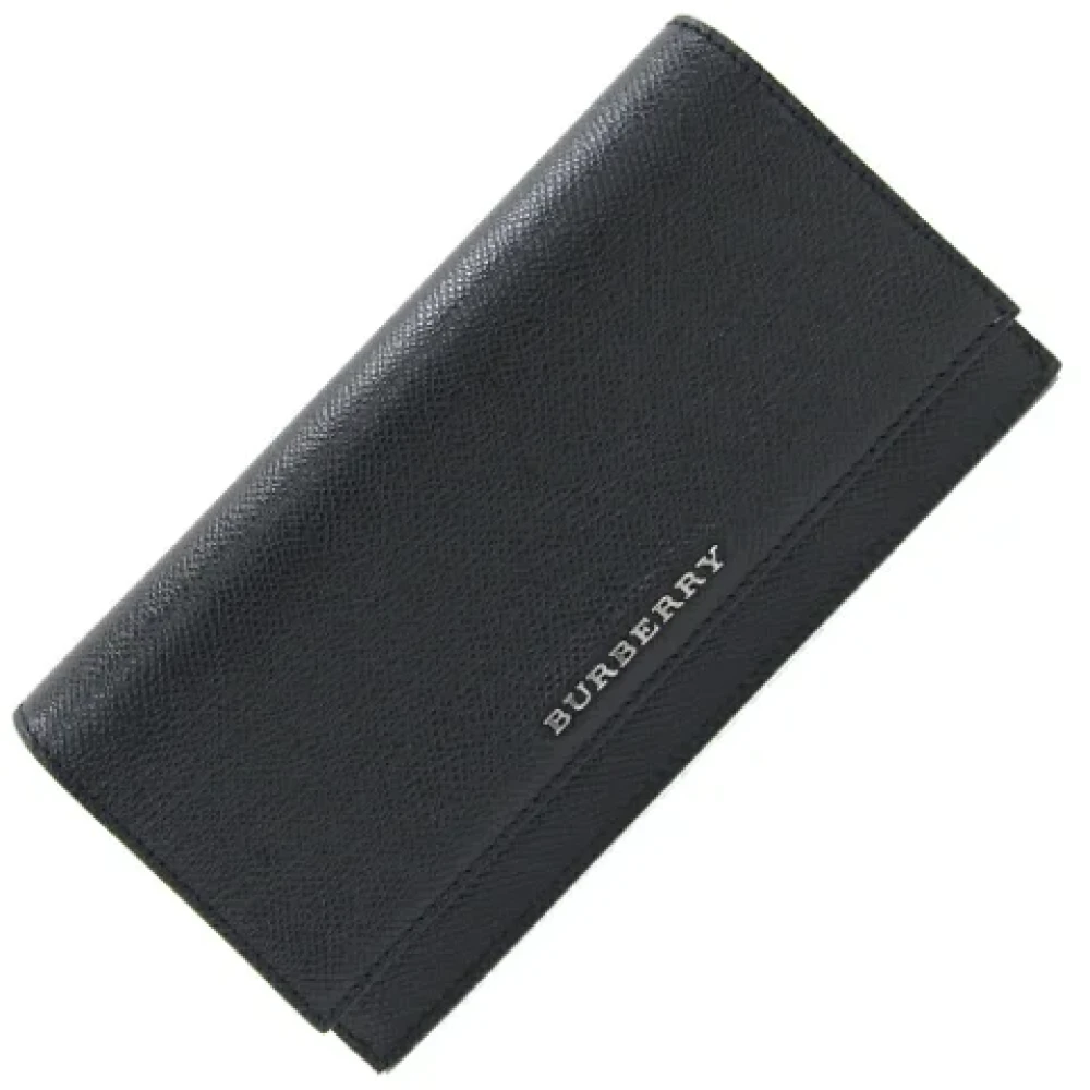 Burberry Vintage Pre-owned Leather wallets Black Dames