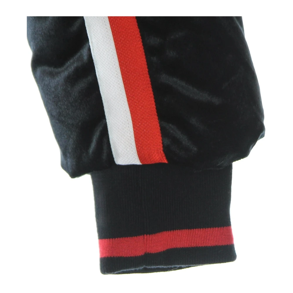 Fila Zwarte Cropped Puff Jack met Hoge Kraag Black Dames