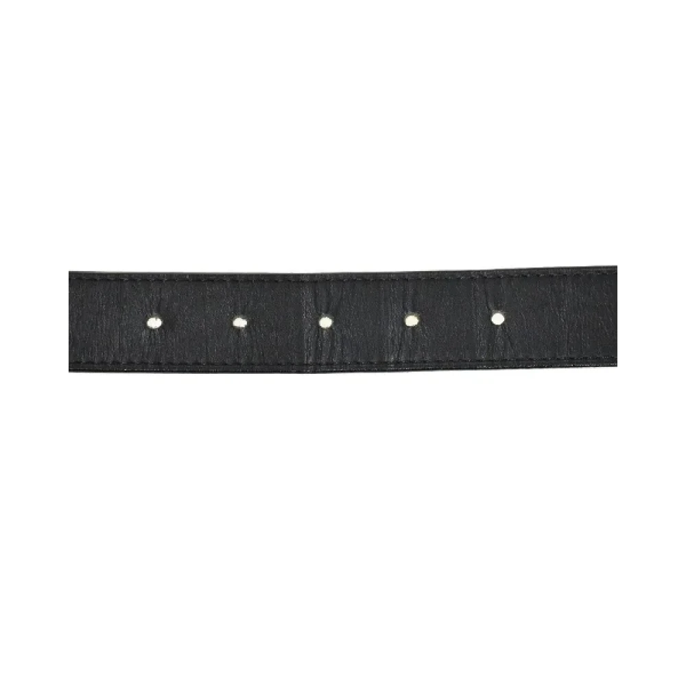 Louis Vuitton Vintage Pre-owned Leather belts Black Dames