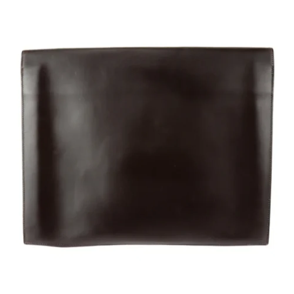 Hermès Vintage Pre-owned Leather clutches Brown Dames