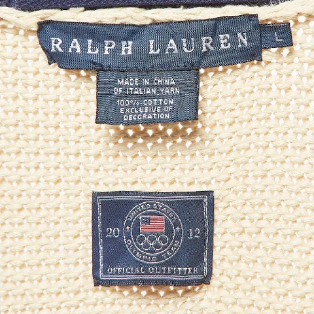 Ralph Lauren Pre-owned Knit tops Beige Dames