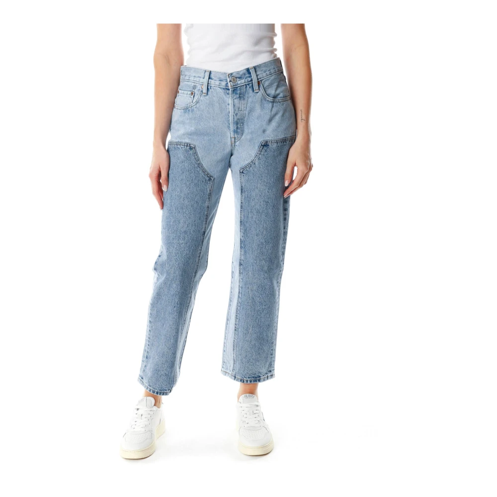 Levi's Women's Blue Straight Fit Jeans, W26 L32, Straight Jeans