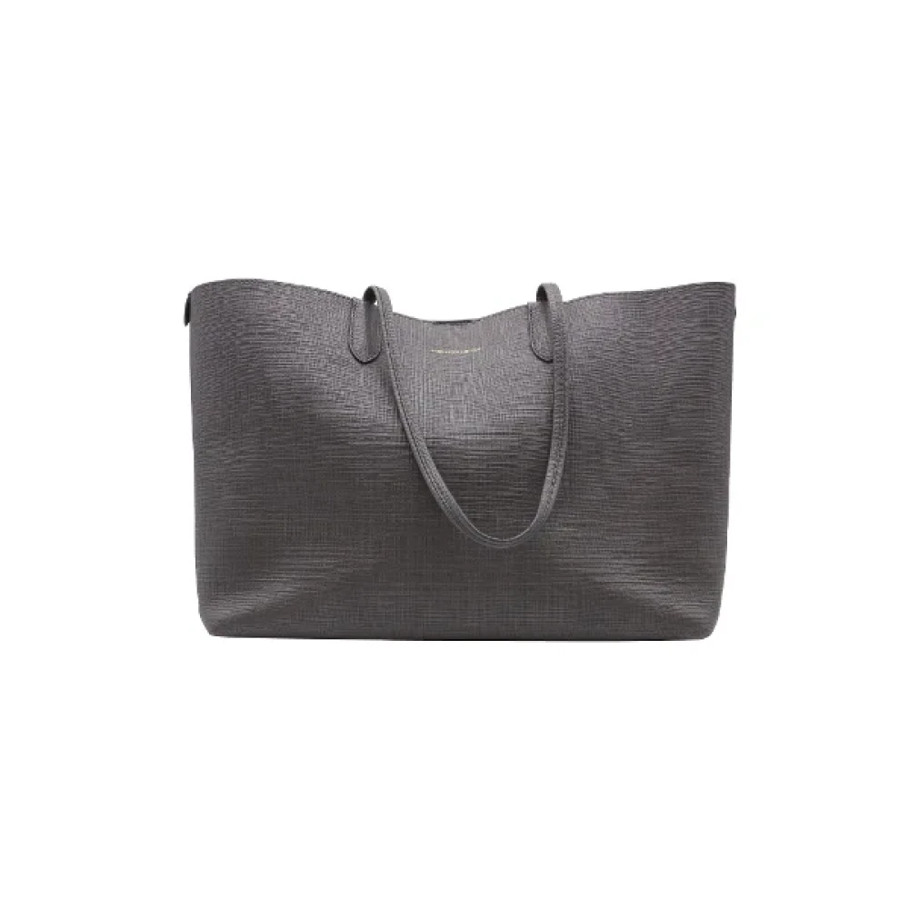 Alexander McQueen Pre-owned Leather totes Gray Dames