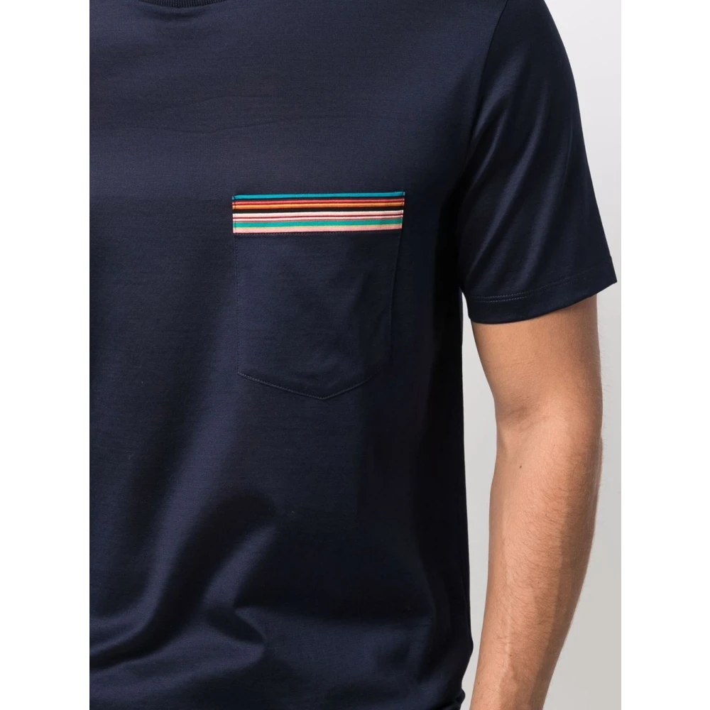 PS By Paul Smith Blauw T-shirt met klassiek ontwerp Blue Heren