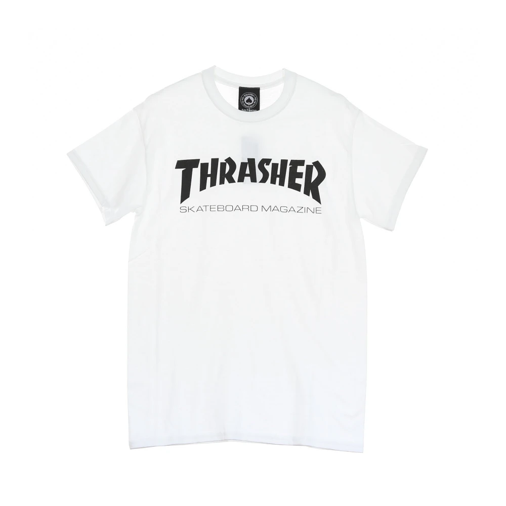 Thrasher Skatemag Tee Heren T-shirt Wit Zwart White Heren