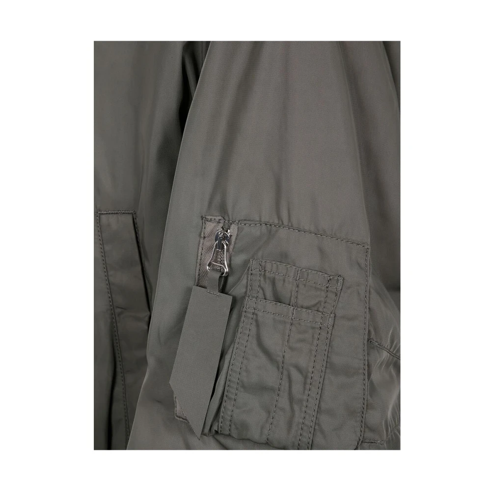 The Attico Olijfgroene Rits Baseball Jack Green Dames