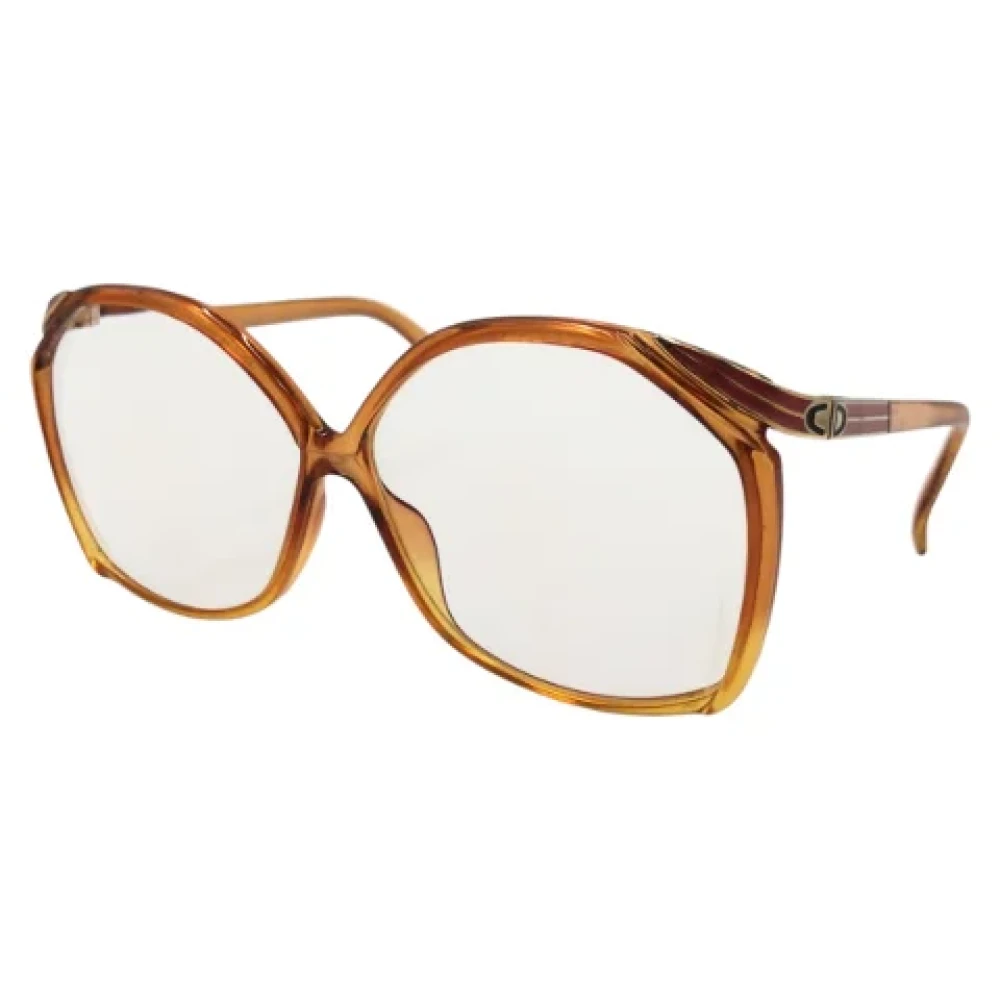 Dior Vintage Pre-owned Plastic sunglasses Brown Dames