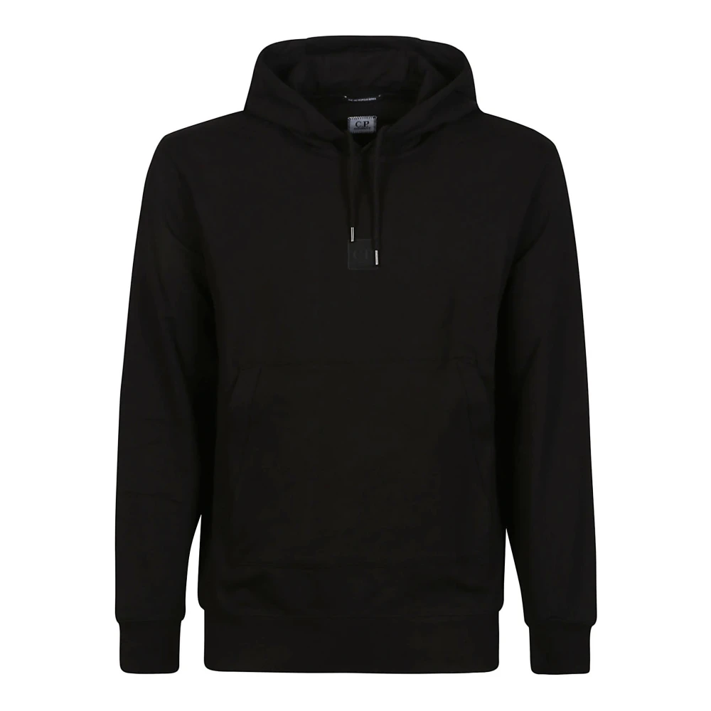 C.P. Company Zwarte Metropolis Fleece Logo Sweatshirt Black Heren