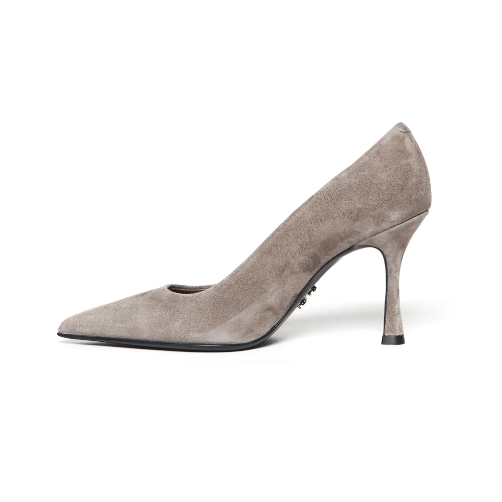 Sergio Levantesi Grijze Suède Decolleté Diva5 Schoenen Gray Dames