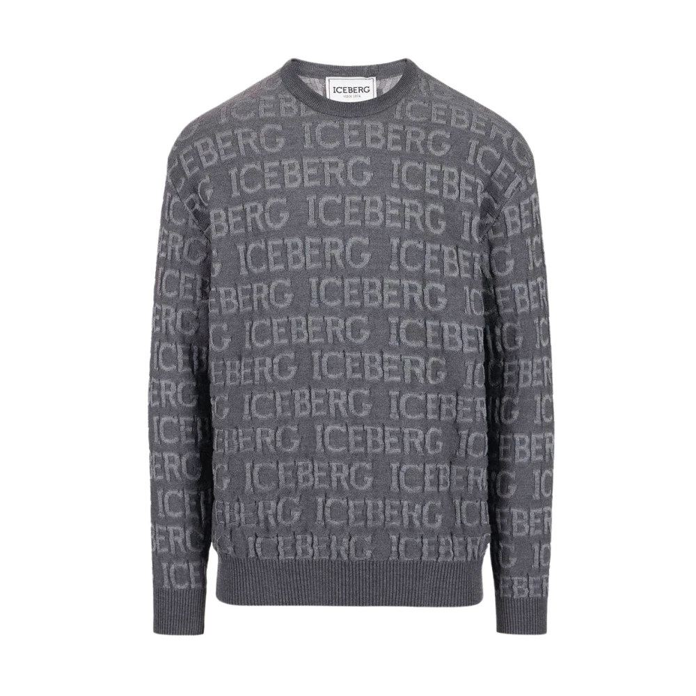 Iceberg Donkergrijze Sweaters Gray Heren