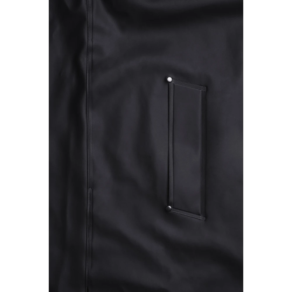 Stutterheim Warme Knielange A-Lijn Regenjas Black Dames