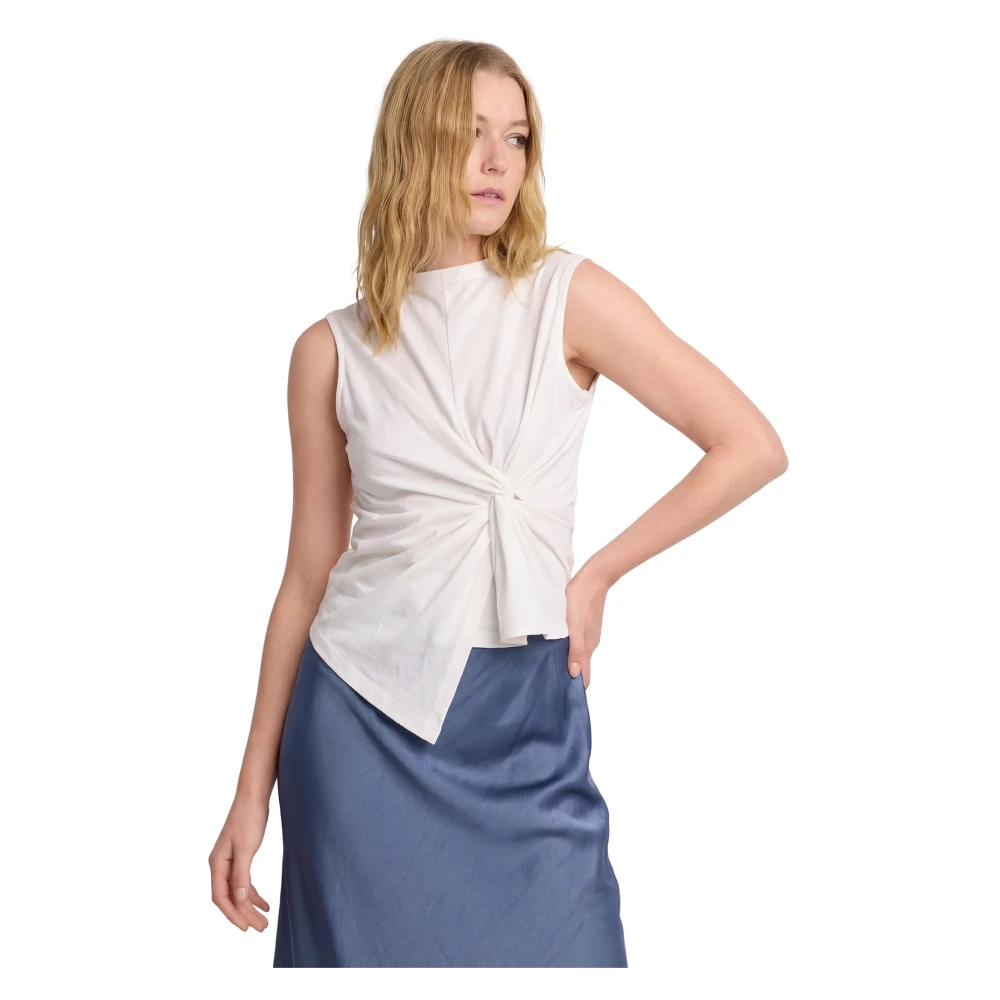 Kocca White Faustine Top - Female - Sleeveless Tops - Xl - Tops