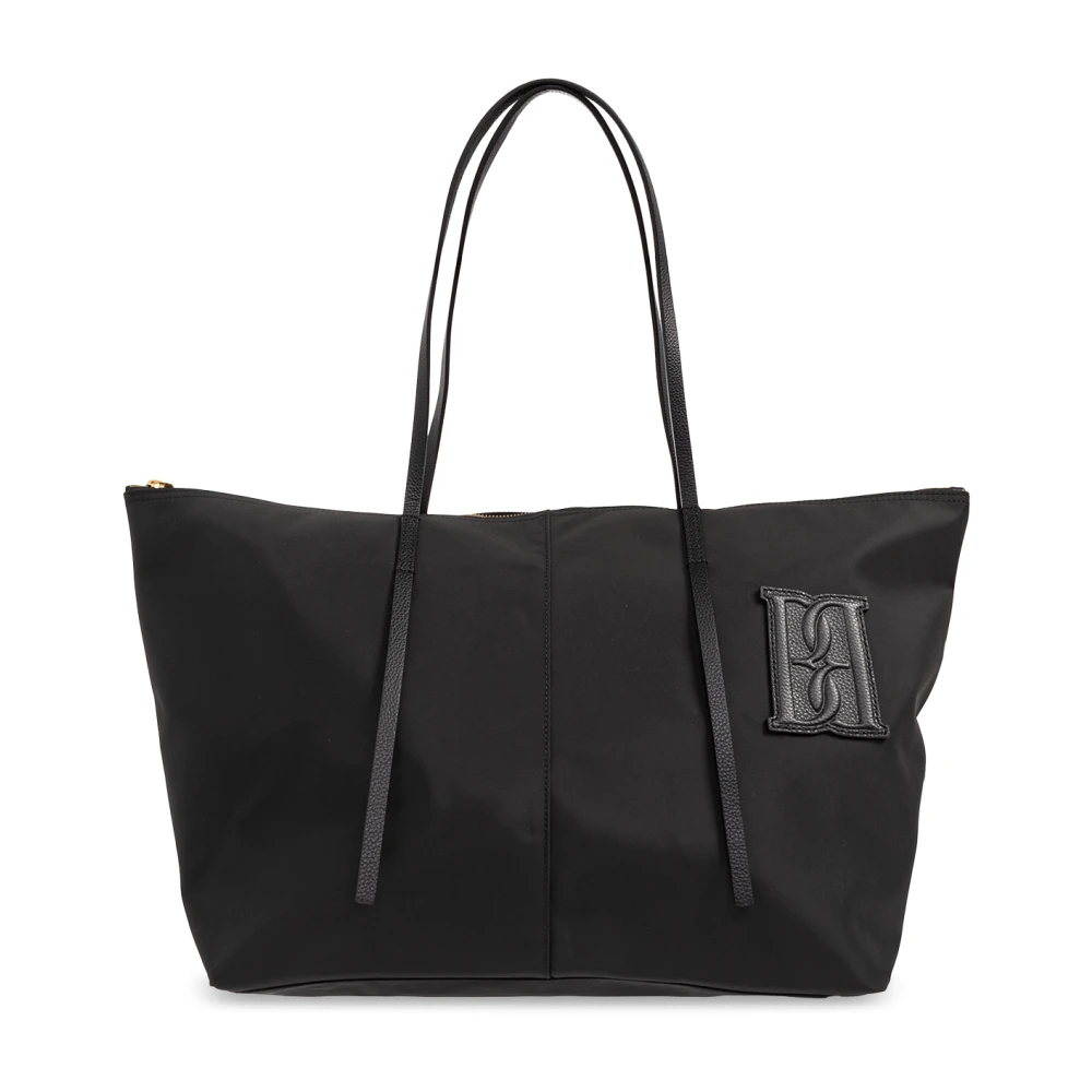 By Malene Birger Gerecyclede Techno Stof Tote Tas By Herenne Birger Black Dames