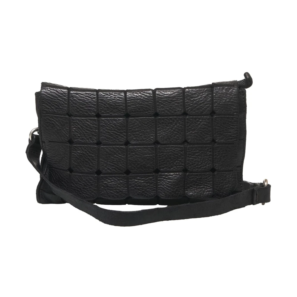 Campomaggi Zwarte Leren Crossbody Schoudertas Black Dames