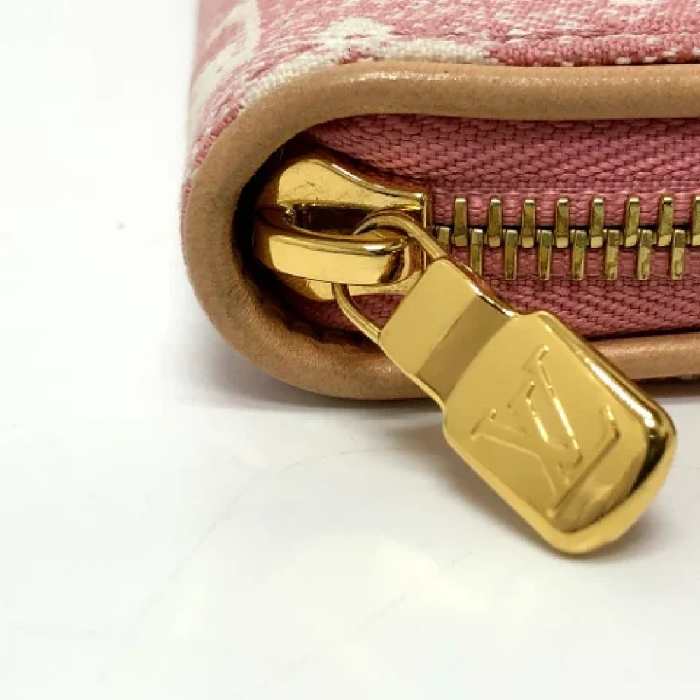 Louis Vuitton Vintage Pre-owned Denim wallets Pink Dames