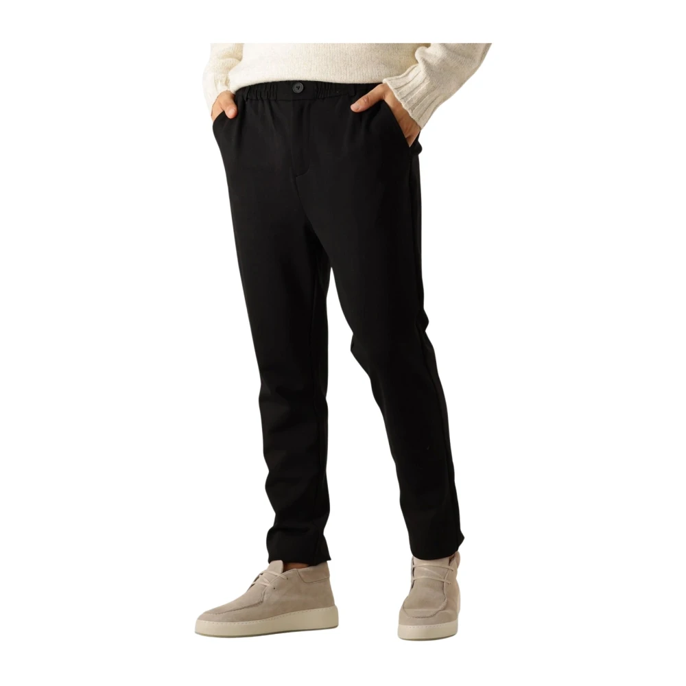 PURE PATH Heren Broeken Regular Fit Pants Smart504 Zwart