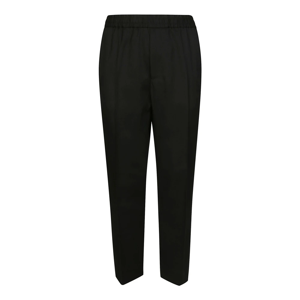 Golden Goose Luke Pantalone Gabardina Straight Trousers Black Heren