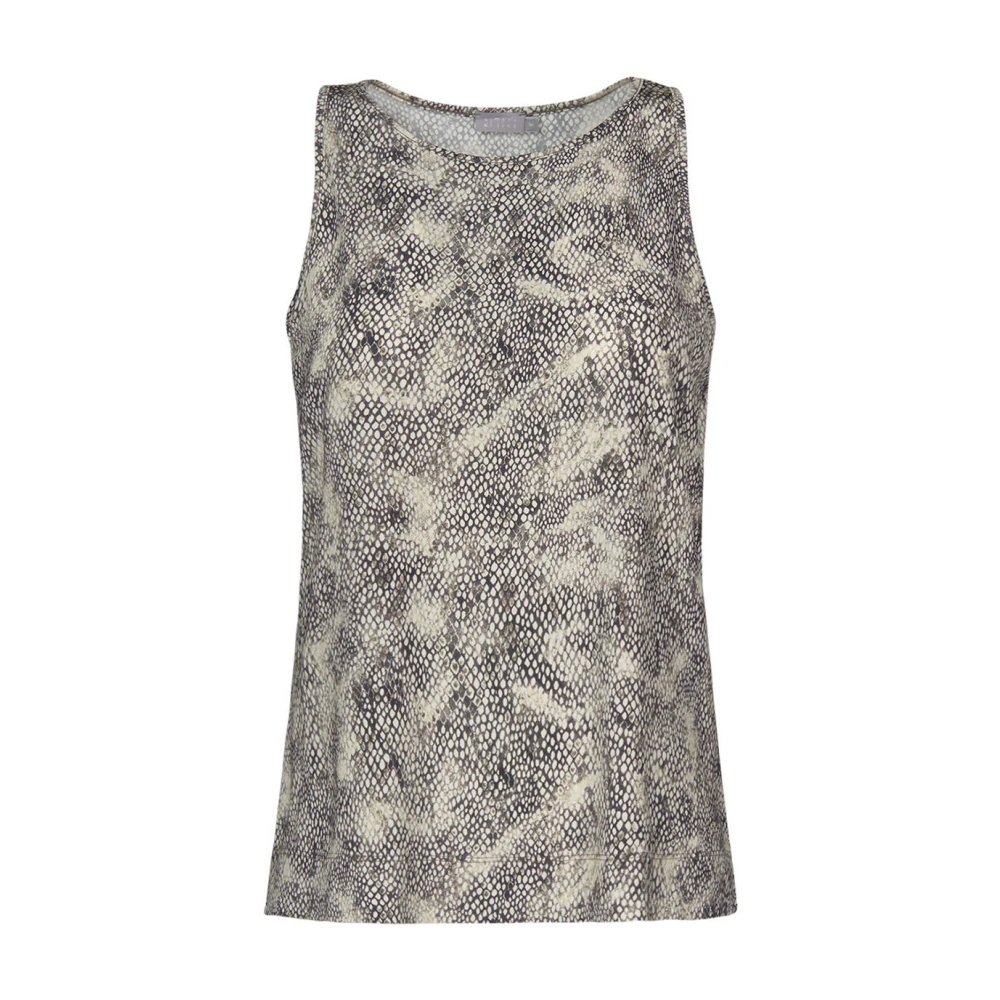 No man's land Mouwloze Top Gray Dames