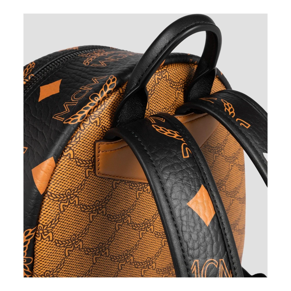 MCM Stark Rugzak in Monogram Mix Brown Dames