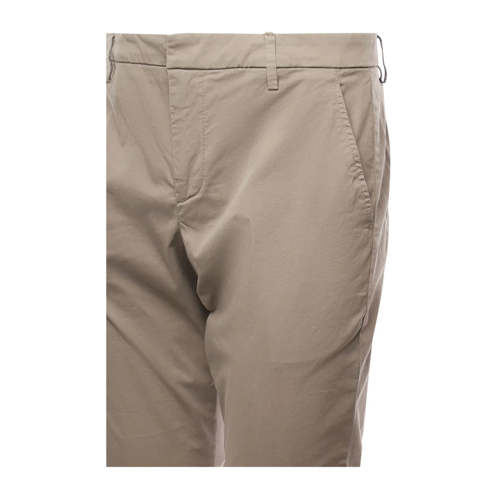 Dondup Beige Slim Chino Broek met Zakken Beige Heren