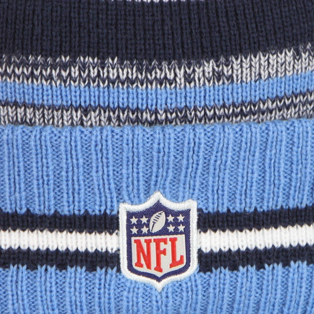 new era Tennessee Titans Pom Beanie Hat Blue Heren