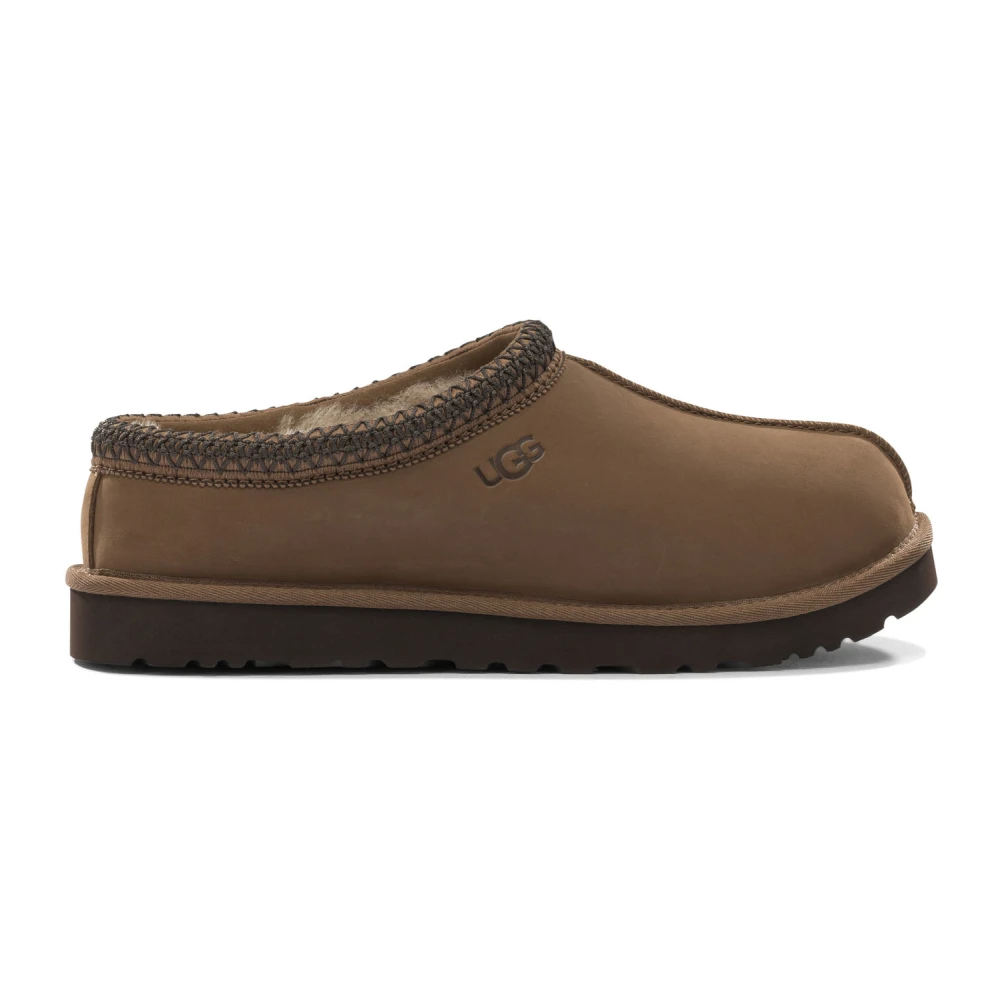 Ugg Men's Brown Tasman Ii Nubuck Slipper - Slippers - 8 Uk - Shoes