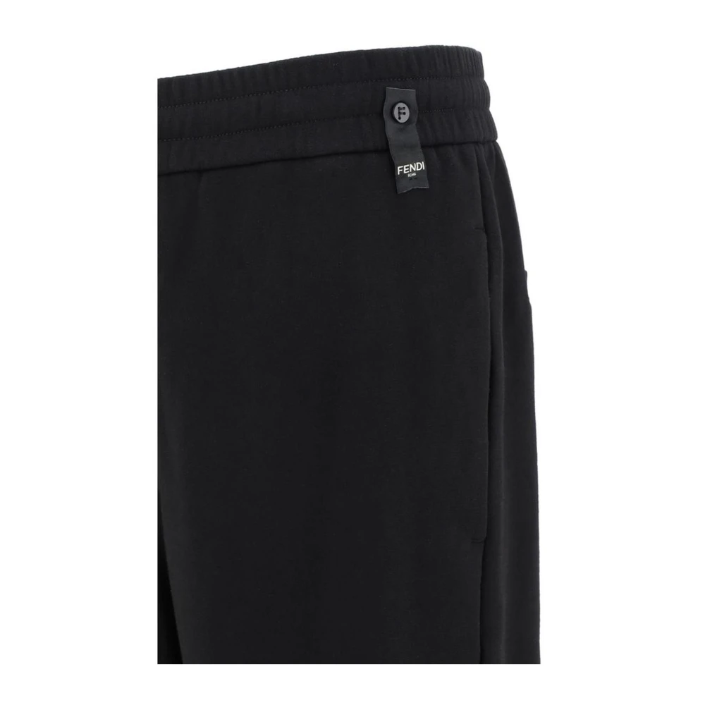 Fendi Comfortabele Sweatpants met Achterzakken Black Heren