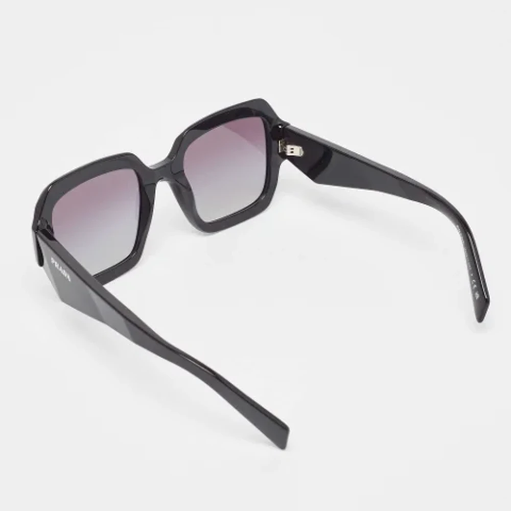 Prada Vintage Pre-owned Acetate sunglasses Black Dames