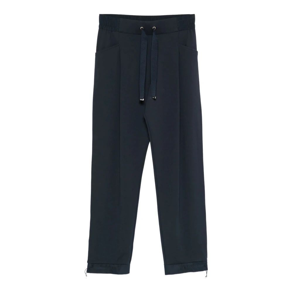 Herno Vrouw Blauw Broeken Dames, L, Spandex, Drawstring Broeken